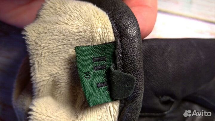 Перчатки кожаные на подкладе