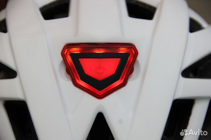 Велошлем Ultra Scout Eventum Белый с подсветкой