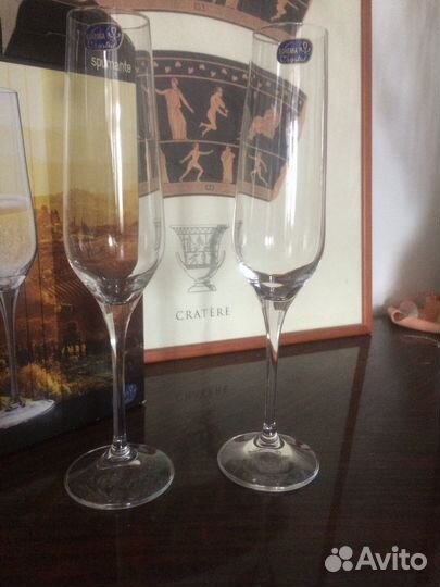 Новый Набор бокалов для шампанского Spumante Bohem