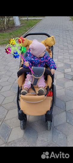 Коляска 2 в 1 эко кожа