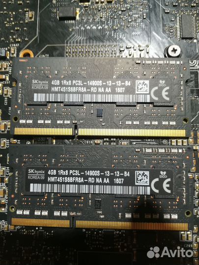 Оперативная память разная пк/ноут dimm/SO-dimm