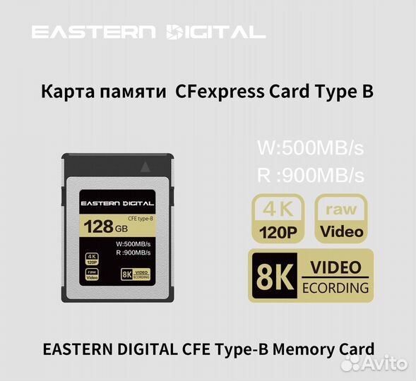 Карта памяти Eastern Digital CFexpress Type B