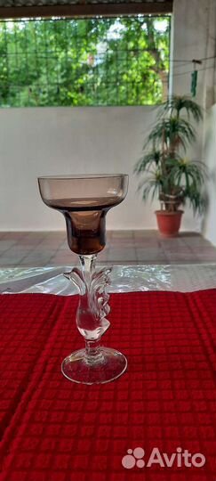 Гусь хрустальные подсвечники