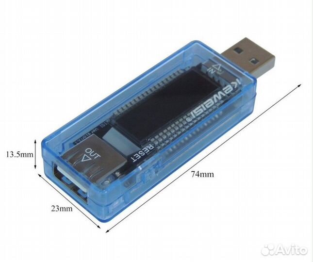 Вольтметр и амперметр USB тестер