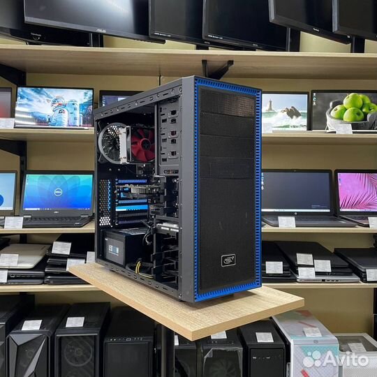 Игровой пк AMD, 16Gb, SSD+HDD - Гарантия