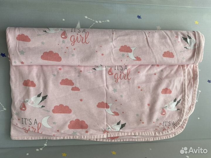 Хлопковое покрывало waikiki розовое (85 на 85 см)