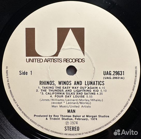 Man – Rhinos, Winos And Lunatics (Англия 1974г.)
