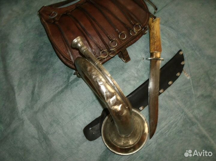 Рожок охотничий старинный