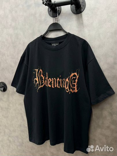 Футболка Balenciaga heavy metal oversize