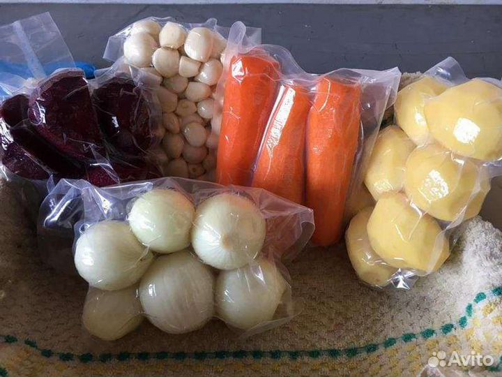 Овощи в вакуумной упаковке