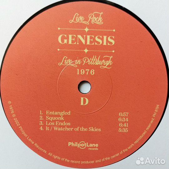 Виниловая пластинка genesis - live IN pittsburgh 1976 (LP)