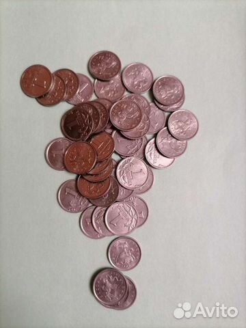 Монеты 1 копейка, 5 копеек