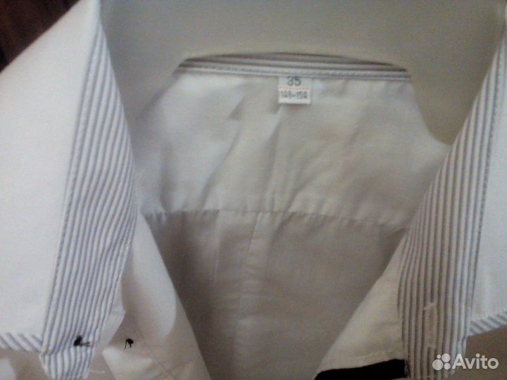 Мальчиковая рубашка на 10-12 лет (рост 148-154)