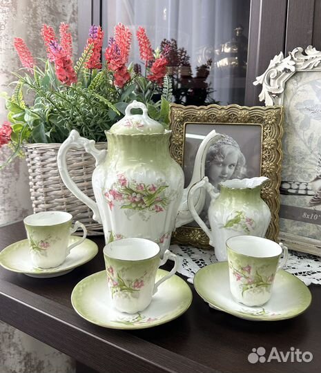 Антикварный кофейный набор 