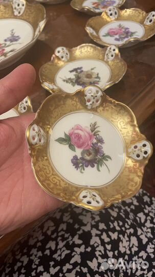 Набор сухарница и розетки Розенталь