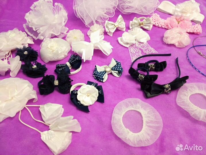 Банты для волос на резинке