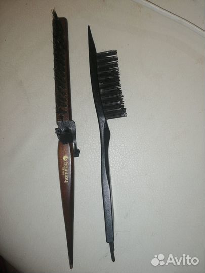 Расчёска натуральн. и расчёска для чистки расчесок