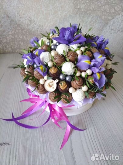 Букет из сухофруктов и конфет