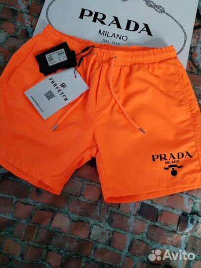 Пляжные шорты плавки Prada