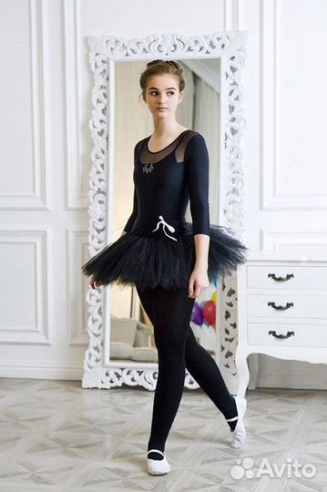 Юп 1.01 Юбка гимнастическая для девочек черный (13