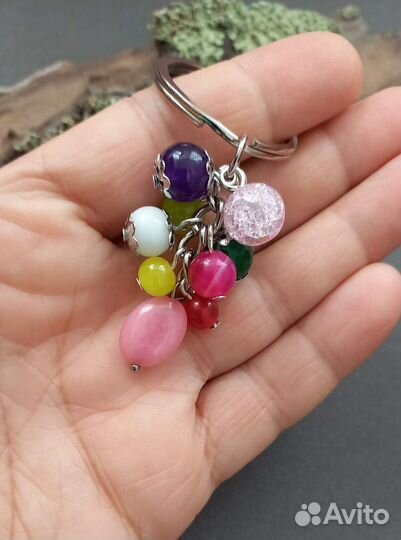 Брелоки из натуральных камней.На подарки