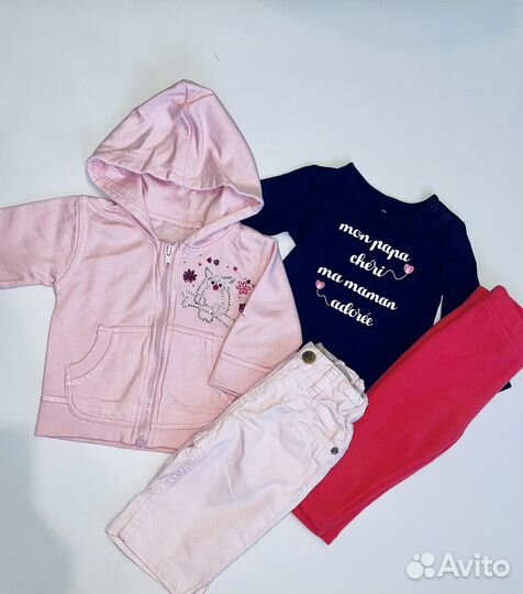 Рост 62-68-74 Одежда для девочки пакетом