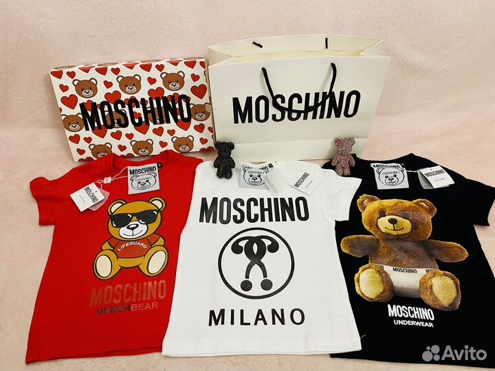 Подарочный набор детская футболка Moschino