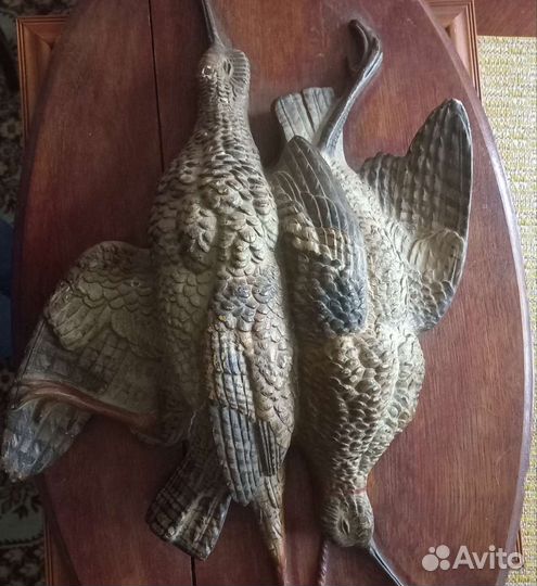 Панно антикварное с вальдшнепами