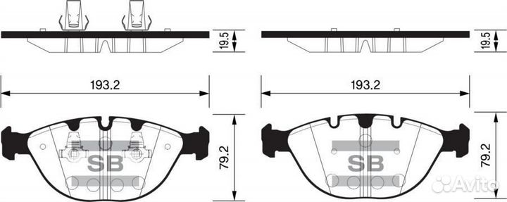 Sangsin brake SP2170 Колодки торм.пер