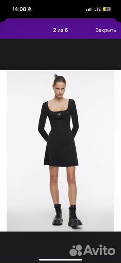 Платье befree черное женское