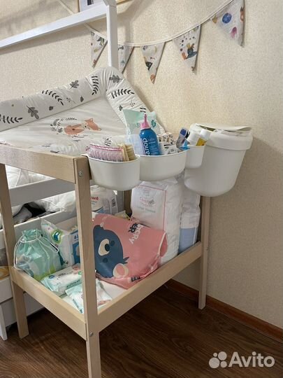 Пеленальный столик икеа IKEA с контейнерами