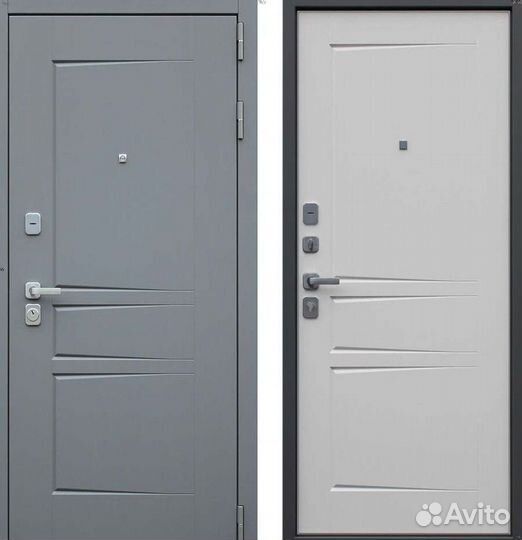 Дверь входная Серая шумо-изоляционная
