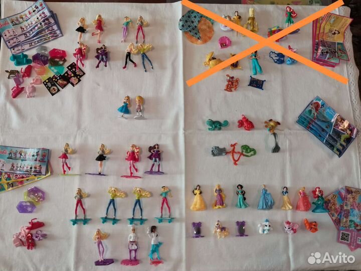 Принцессы диснея, барби - серии киндер