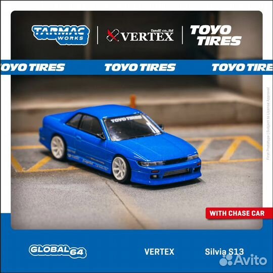 Tarmac works nissan silvia s13 vertex 1:64