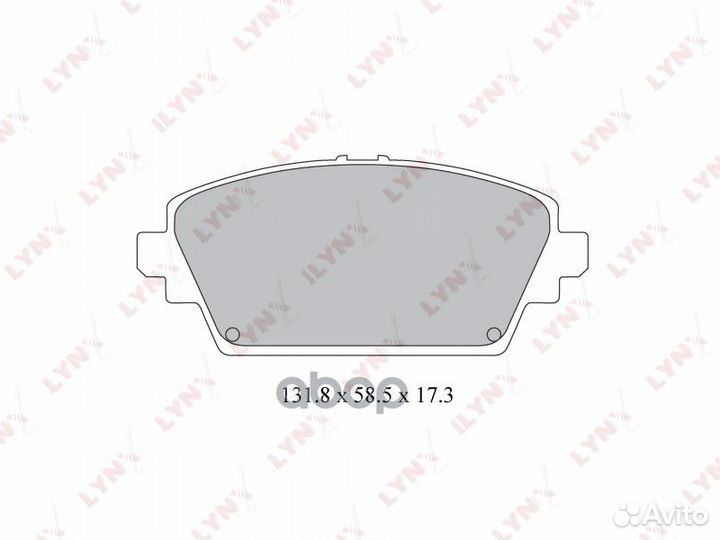 Колодки тормозные дисковые перед BD3422 LYN