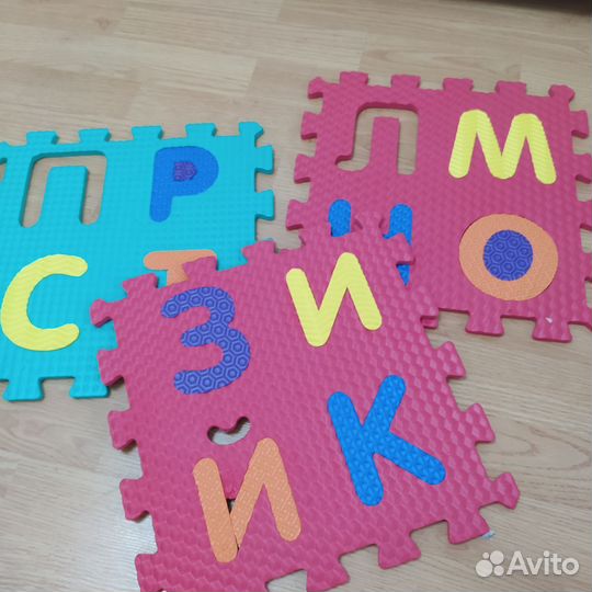 Пазлы мягкие на пол