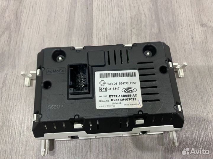 Дисплей Ford Ecosport 2014 2015 2016 2017 2018