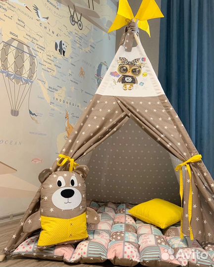 Игровой домик, палатка детская, вигвам, типпи