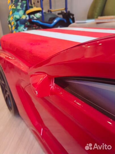 Детская кровать машина с подсветкой