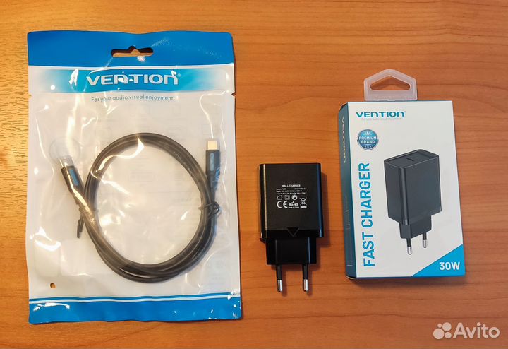 Зарядное устройство Vention 30W + кабель USB-C
