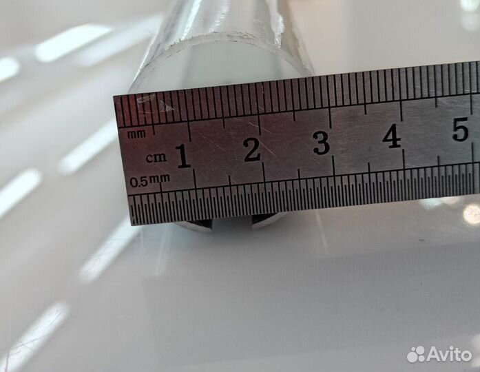 Профиль 30 AL-P Накладной 1м Серебро 30мм Круглый