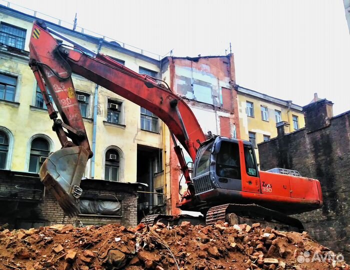Услуги гусеничного экскаватора