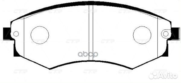 Колодки тормозные дисковые передние Daewoo Rext