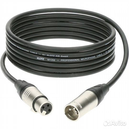 Klotz M1K1FM0500 Кабель микрофонный XLR, 5м