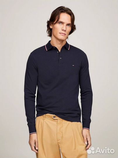 Футболка поло с длинным рукавом Tommy Hilfiger