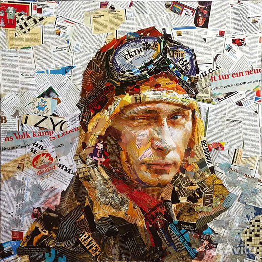 Постер Путин-лётчик 40х40
