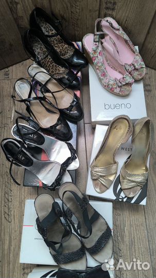 7 пар: Босоножки, туфли, ботильоны 40 р