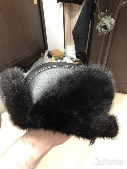 Шапка ушанка мужская