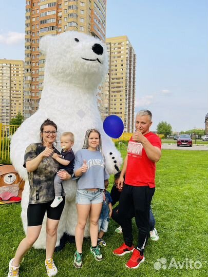 Большой Мишка 3 метра Поздравление