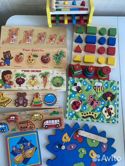 Деревянные развивающие игры